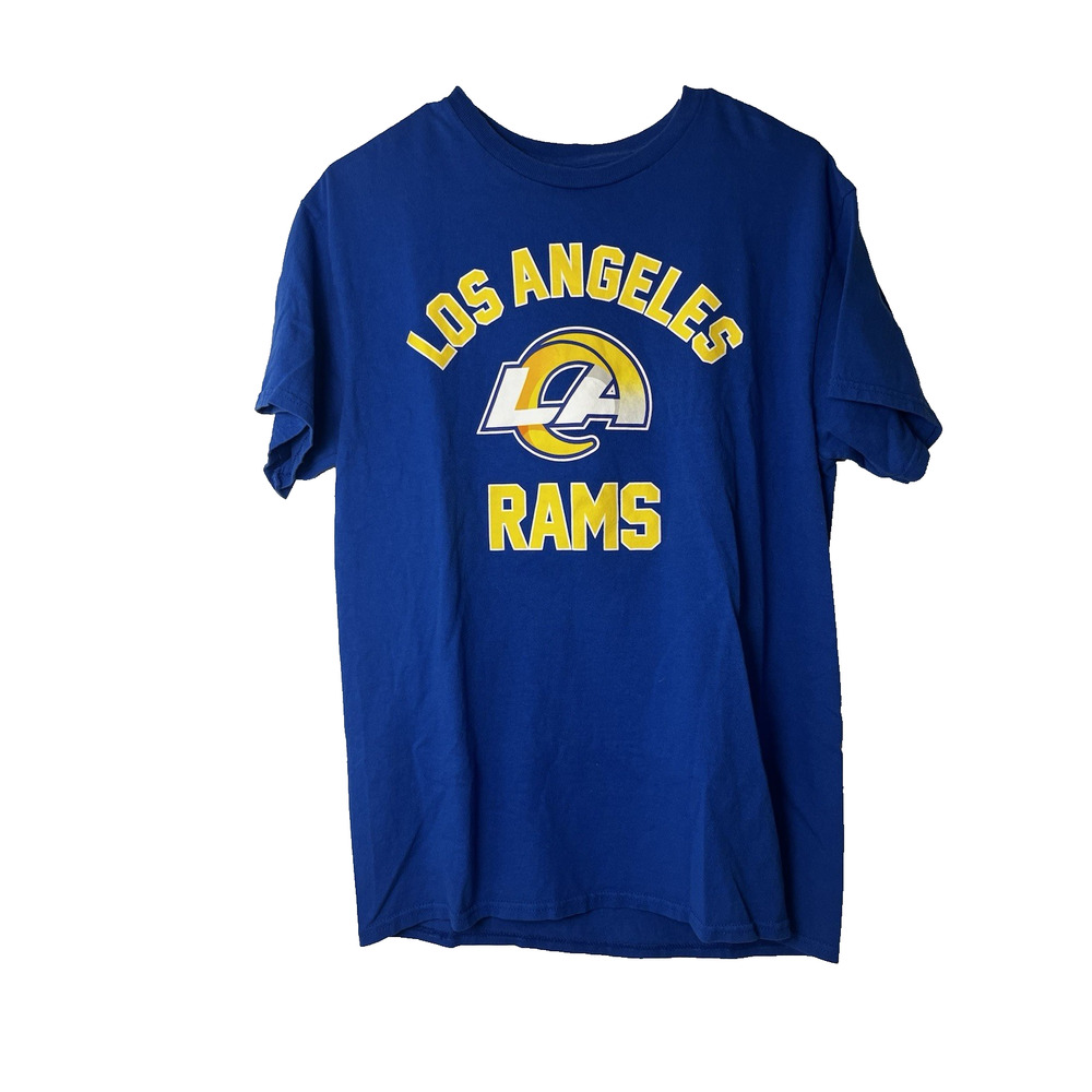 NFL TEAM APPAREL Los Angeles Rams T-Shirt Football Sportswear Blue Unisex M